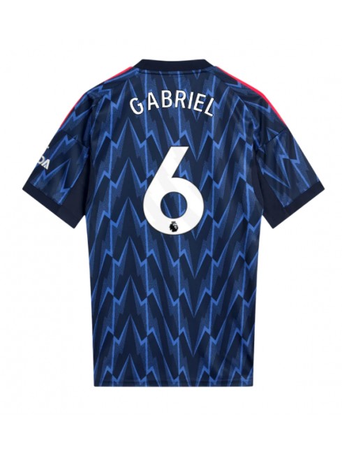 Arsenal Gabriel Magalhaes #6 Replika Borta Kläder 2025-26 Kortärmad Arsenal Gabriel Magalhaes #6 Replika Borta Kläder 2025-26 Kortärmad